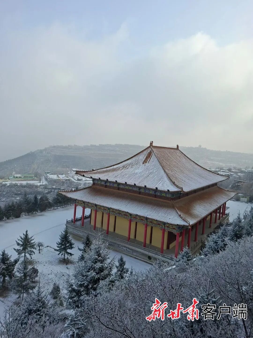 雪后的兰山