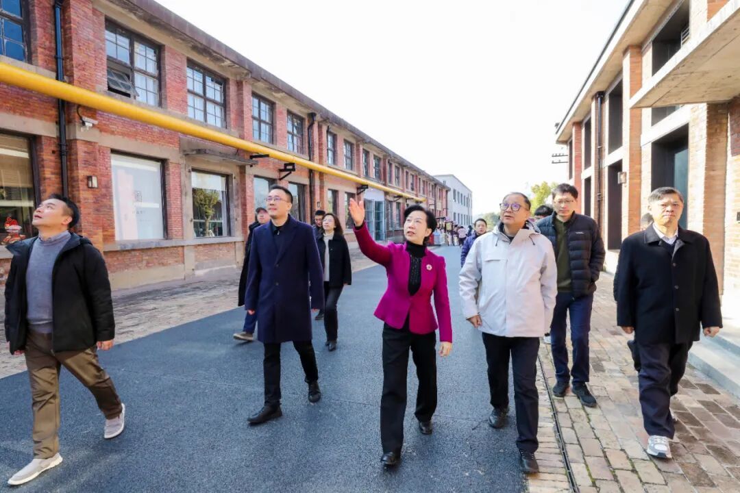 胡雪梅在陶阳里历史文化街区调研。（全媒体记者 刘定远 摄）