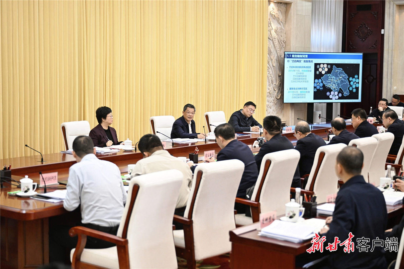 1月5日，省委副书记、省长任振鹤主持召开省国土空间规划委员会全体会议。新甘肃&middot;甘肃日报记者　盛学卿