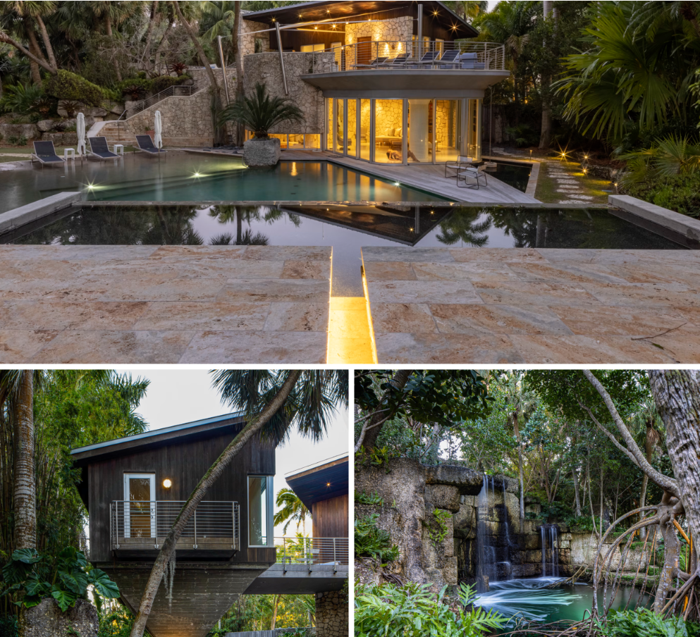 前刘易斯庄园配备健身房、水疗中心和带瀑布的游泳池