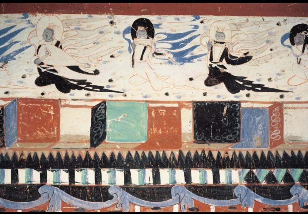 北周莫高窟第290窟的飞天