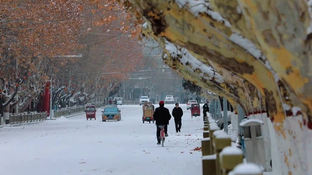 当雪花邂逅甘肃灵台　一不小心闯入童话世界