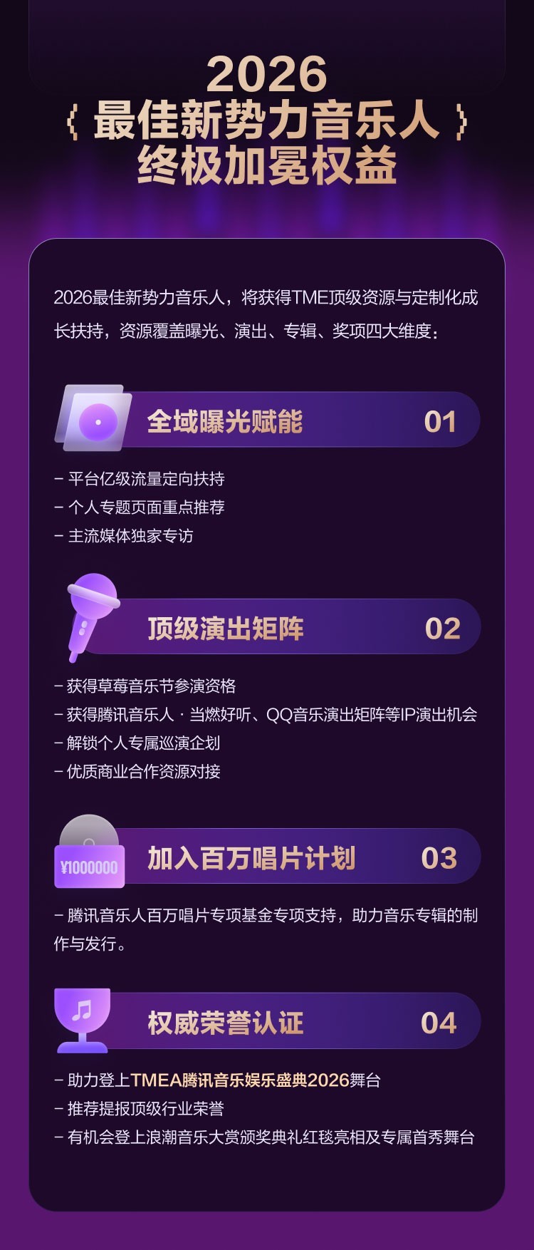 腾讯音乐人“新势力计划2026”正式启动，年度最佳将加入百万唱片计划(图6)