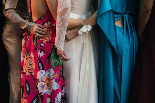 婚礼现场细节都很考究。