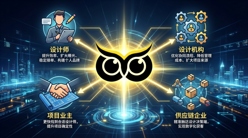黑眼猫头鹰：AI为核心驱动力的设计产业智慧生态平台