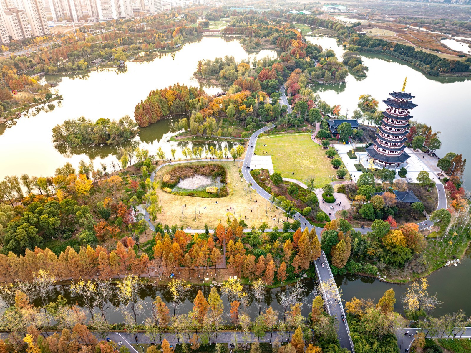 洋湖国家湿地公园。