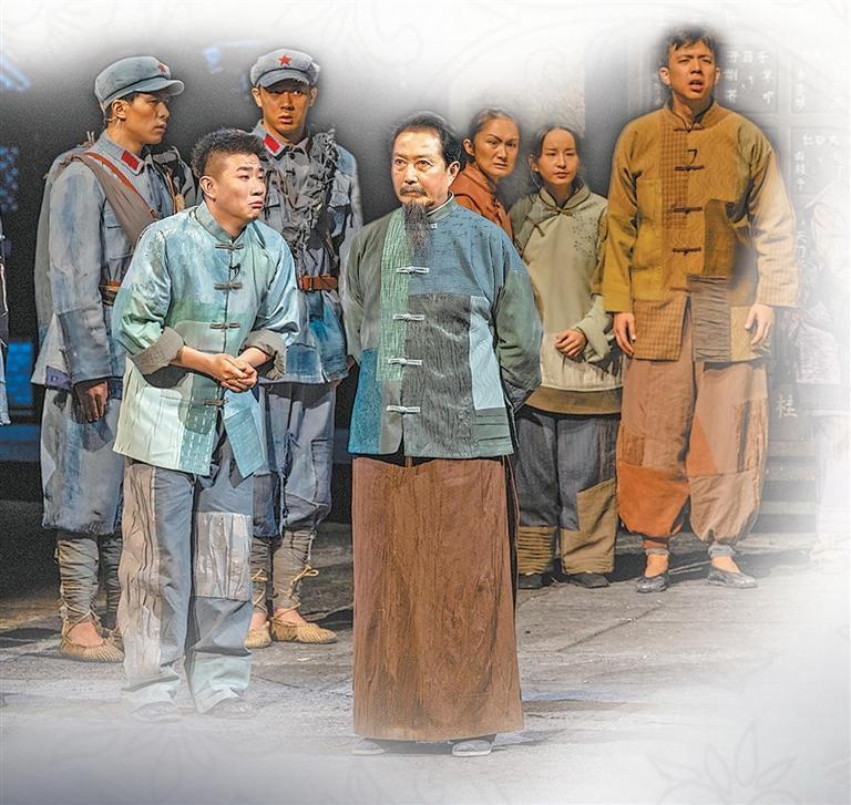 话剧《哈达铺的灯光》剧照　甘肃省话剧院提供