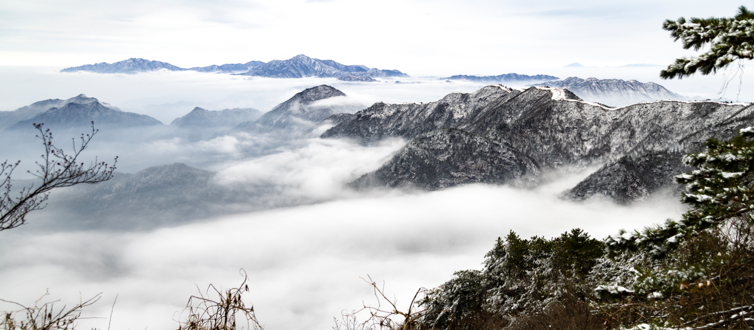 江西武宁：雾凇映云海 雪域绘仙境（图）