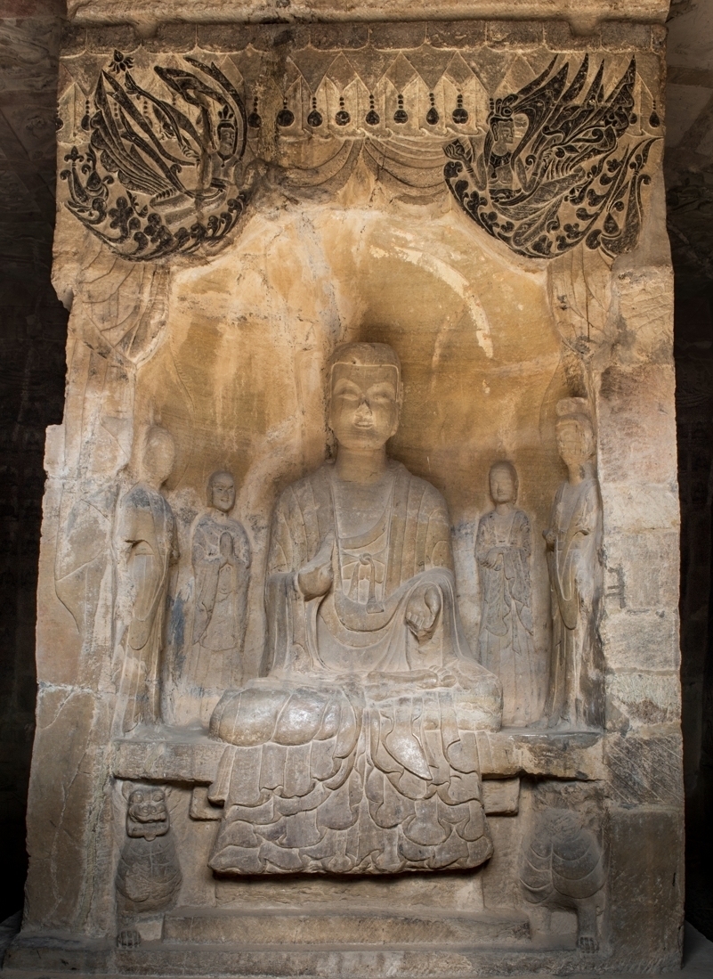 巩义石窟寺“最美飞天”全景