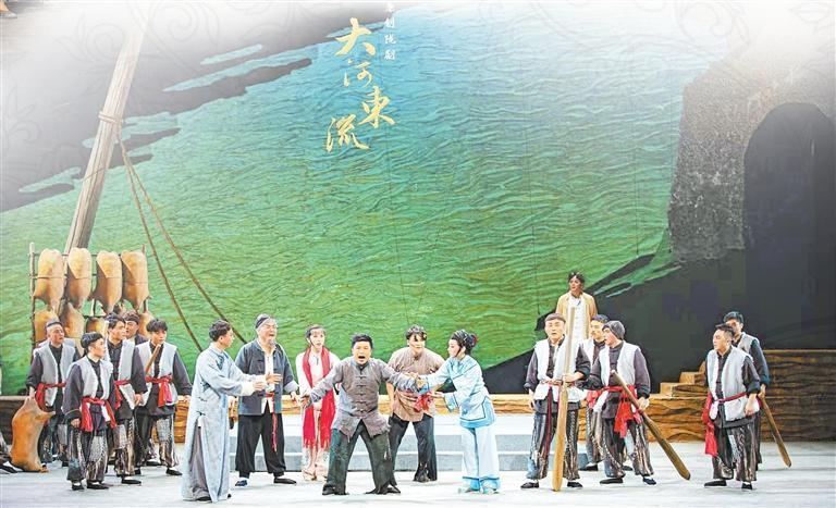 陇剧《大河东流》剧照　甘肃省陇剧院提供