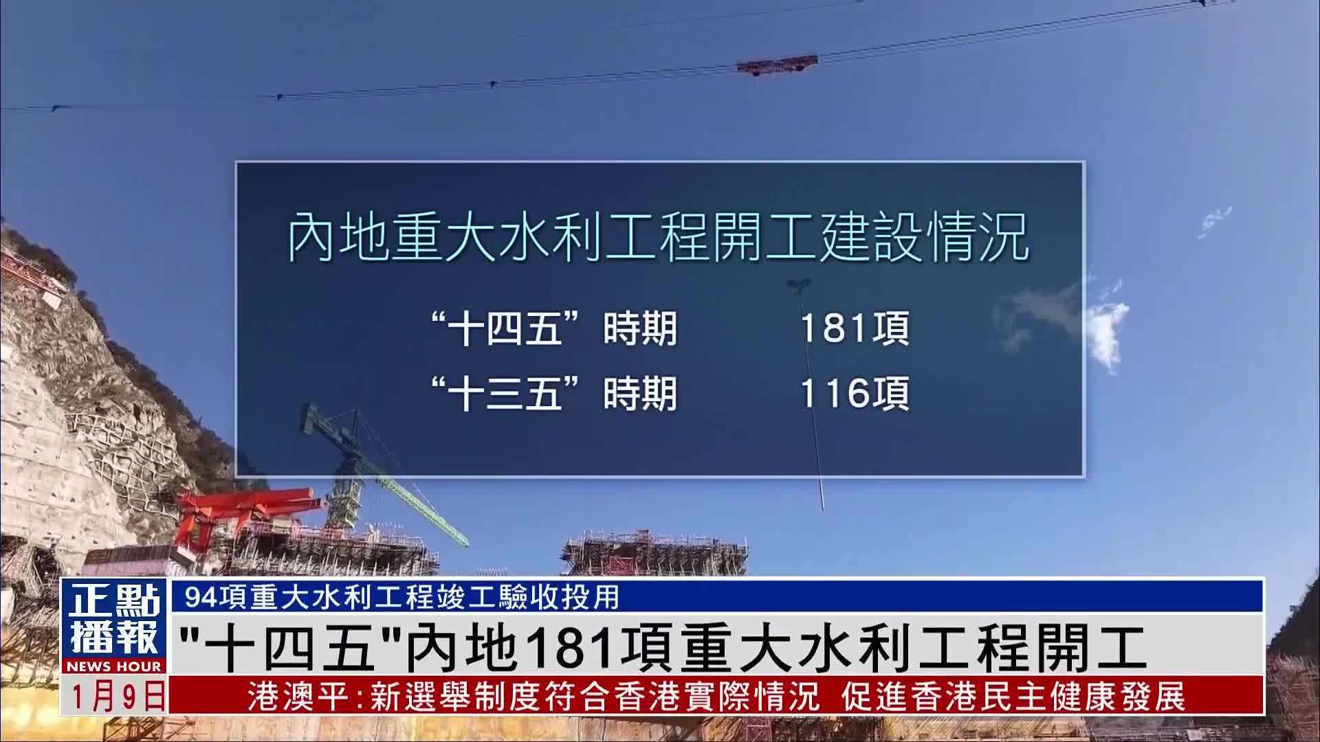 “十四五”内地181项重大水利工程开工