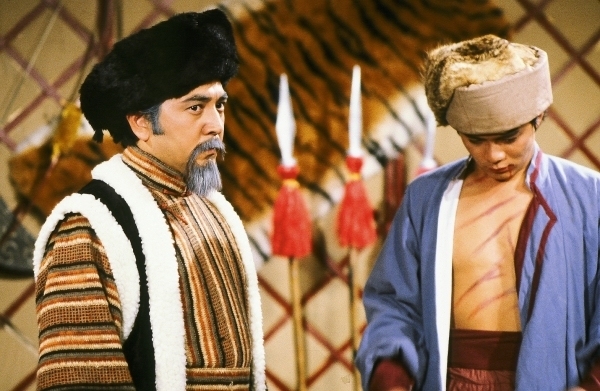 1983版电视剧《射雕英雄传》中的成吉思汗与郭靖