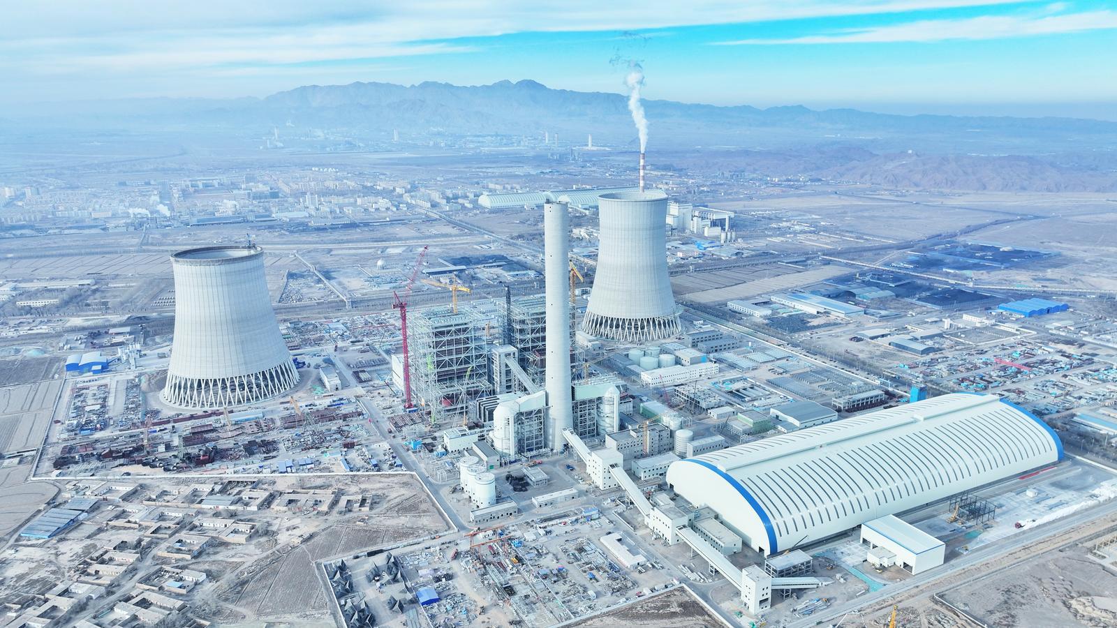 △金昌2&times;1000兆瓦调峰煤电项目现场