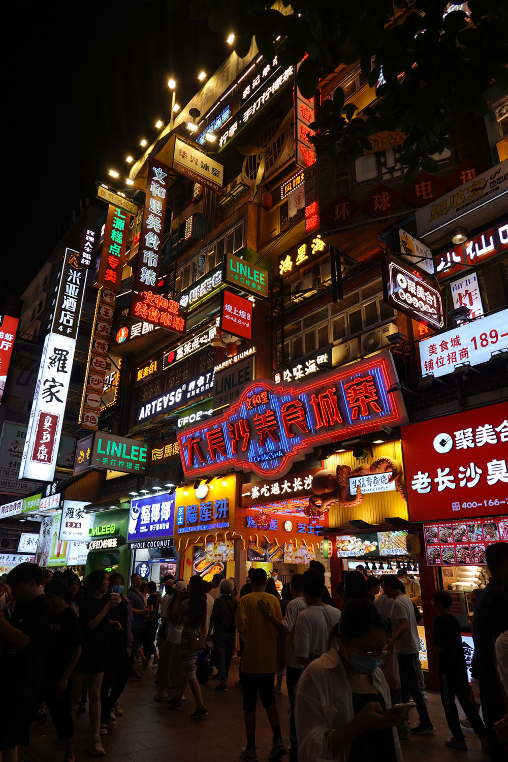 市民游客在位于“五一商圈”的黄兴南路步行商业街游玩。新华每日电讯记者张格 摄