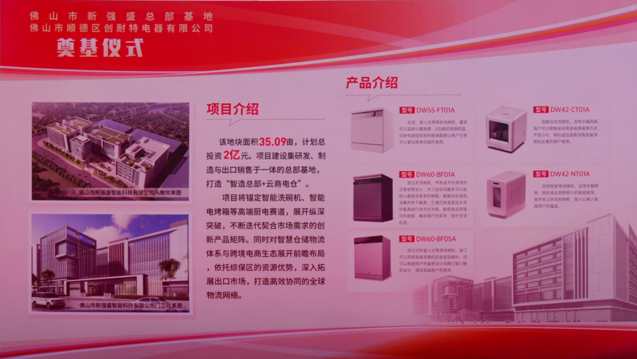 智能家电与精密智造再添新引擎！新强盛总部基地落户顺德杏坛