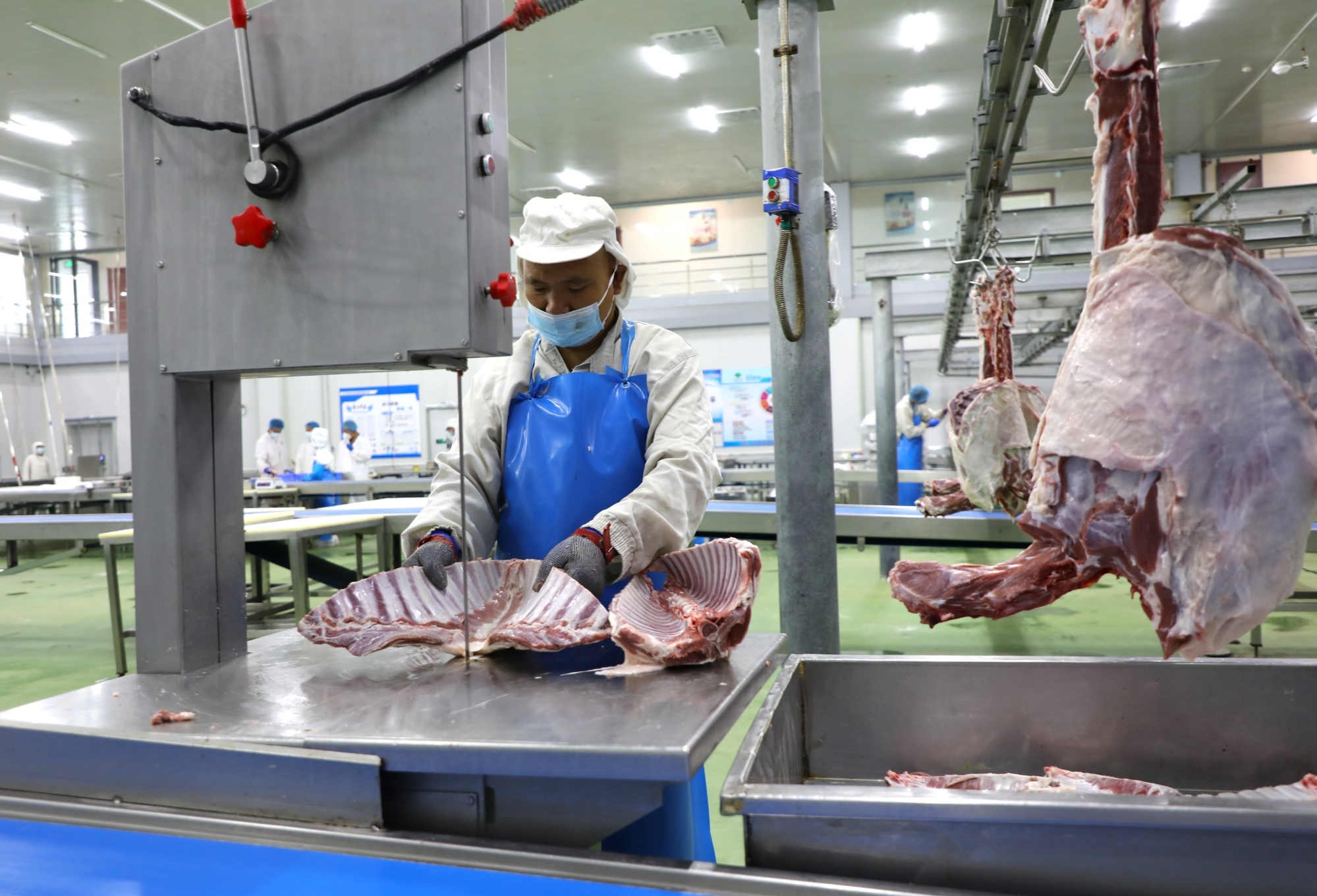 环县中盛羊业发展有限公司加工车间（环县融媒体中心供图）