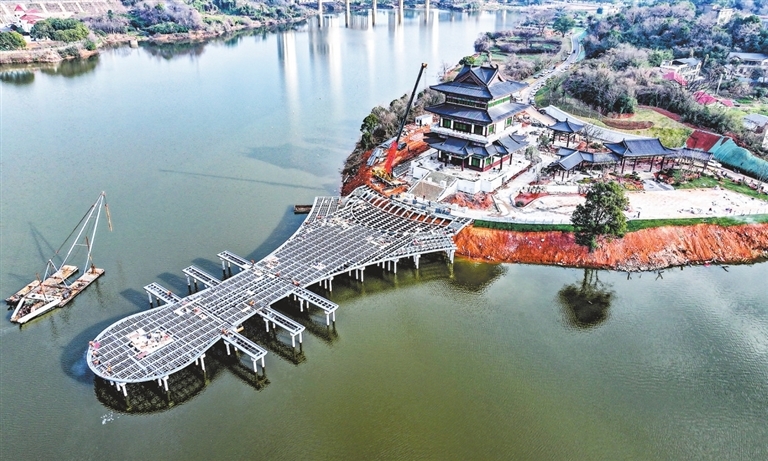 九江廖家咀生态提升工程项目建设不停歇 系濂溪区重点文旅项目