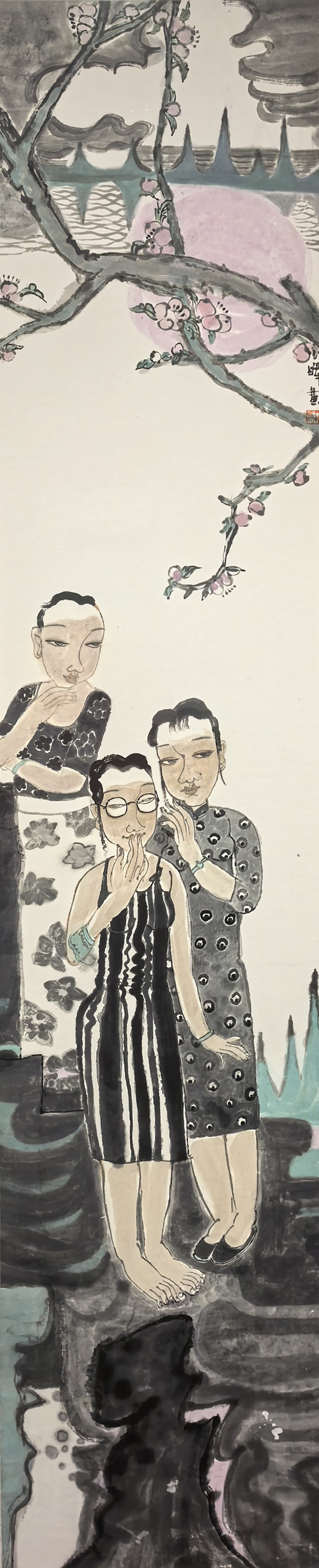 国画 《花开依旧》王小晖绘