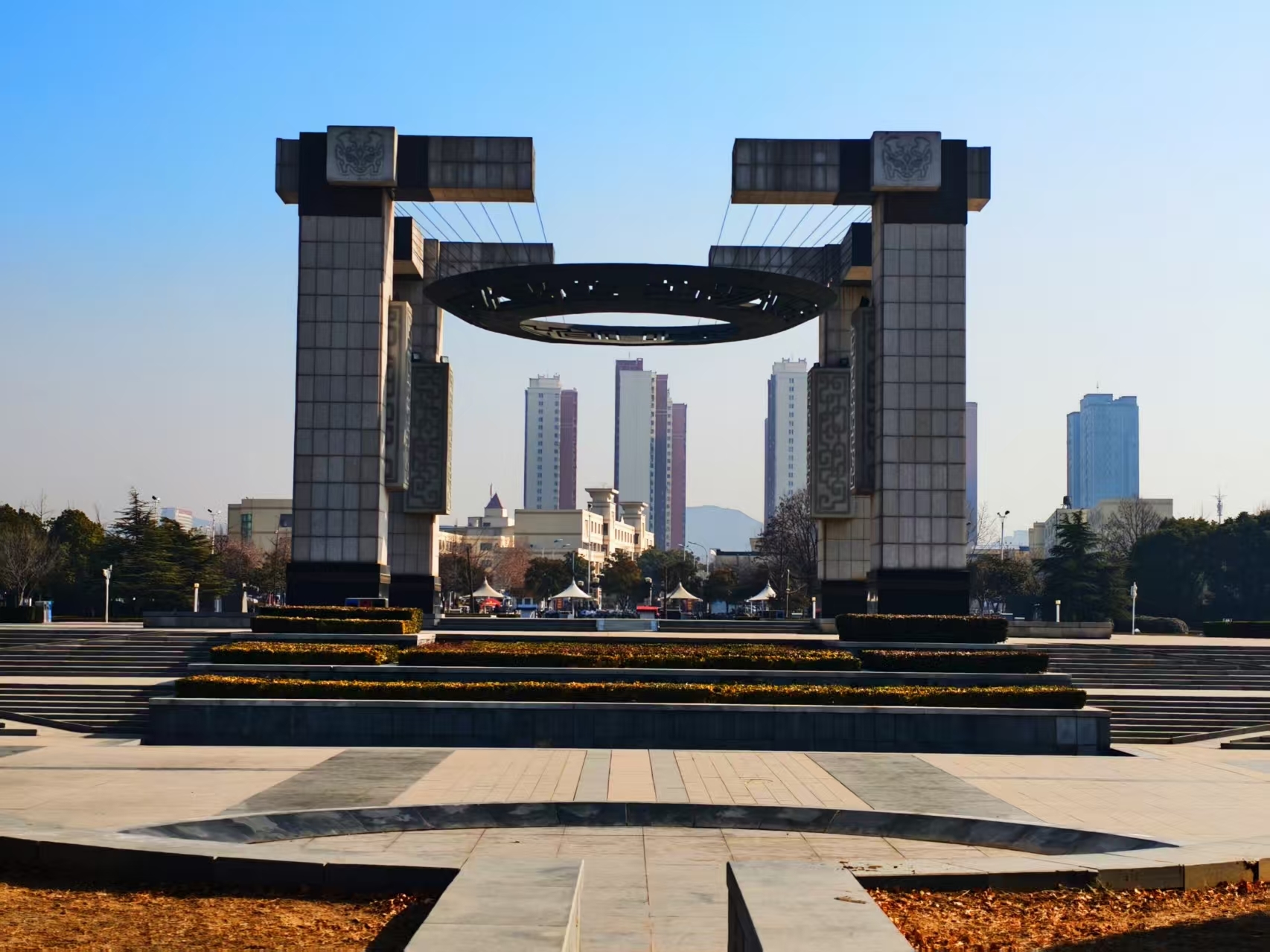 山东枣庄奚仲公园诗情画意