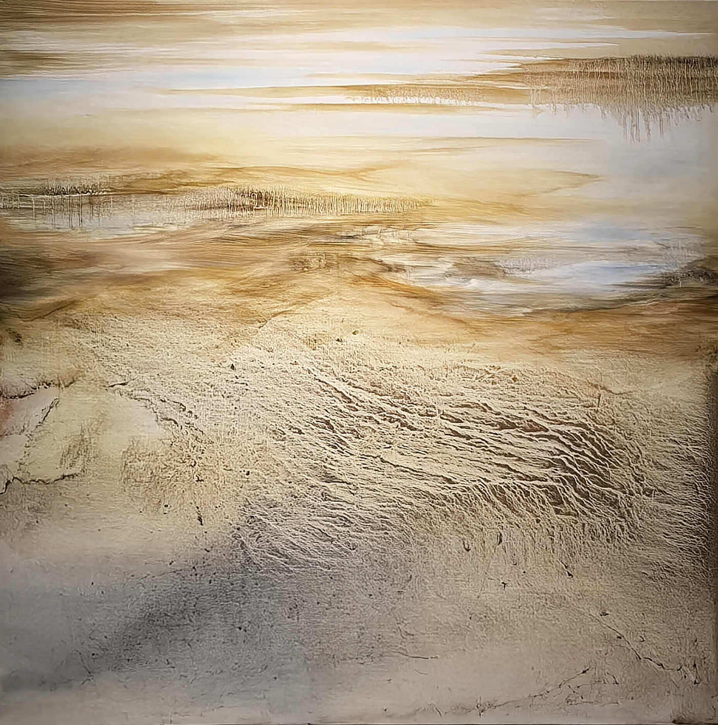 综合材料 《黄河水长》孙肖嘉作