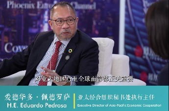 阿布扎比ADSW 凤凰在现场 | 凤凰网对话H.E. Eduardo Pedrosa 亚太经合组织秘书处执行主任