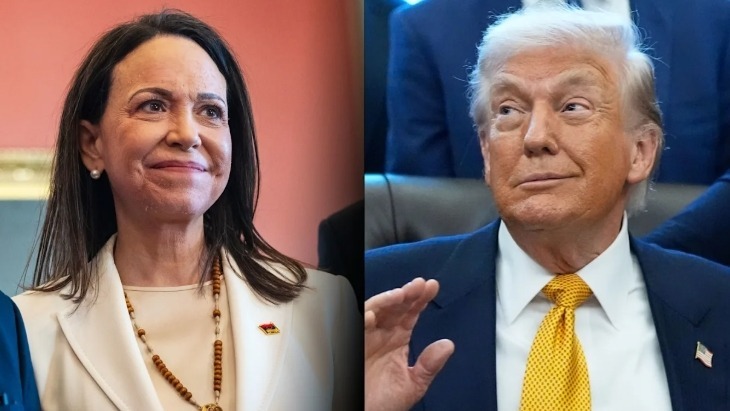 特朗普:委反对派领袖将她的诺奖给我了,这真是相互尊重的美好举动