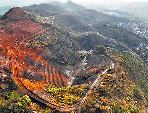 萍乡废弃矿山项目修复效果(图片由江西省金控投资集团提供)