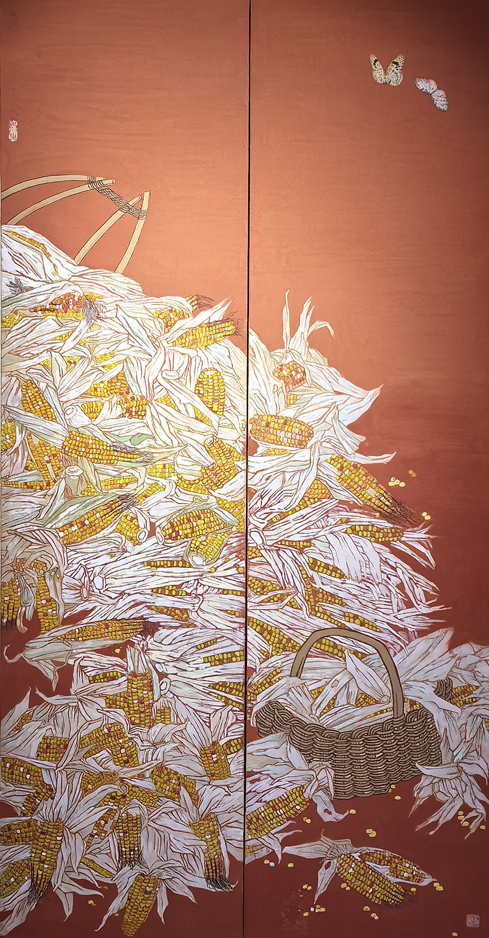 国画 《丰收》王燕绘