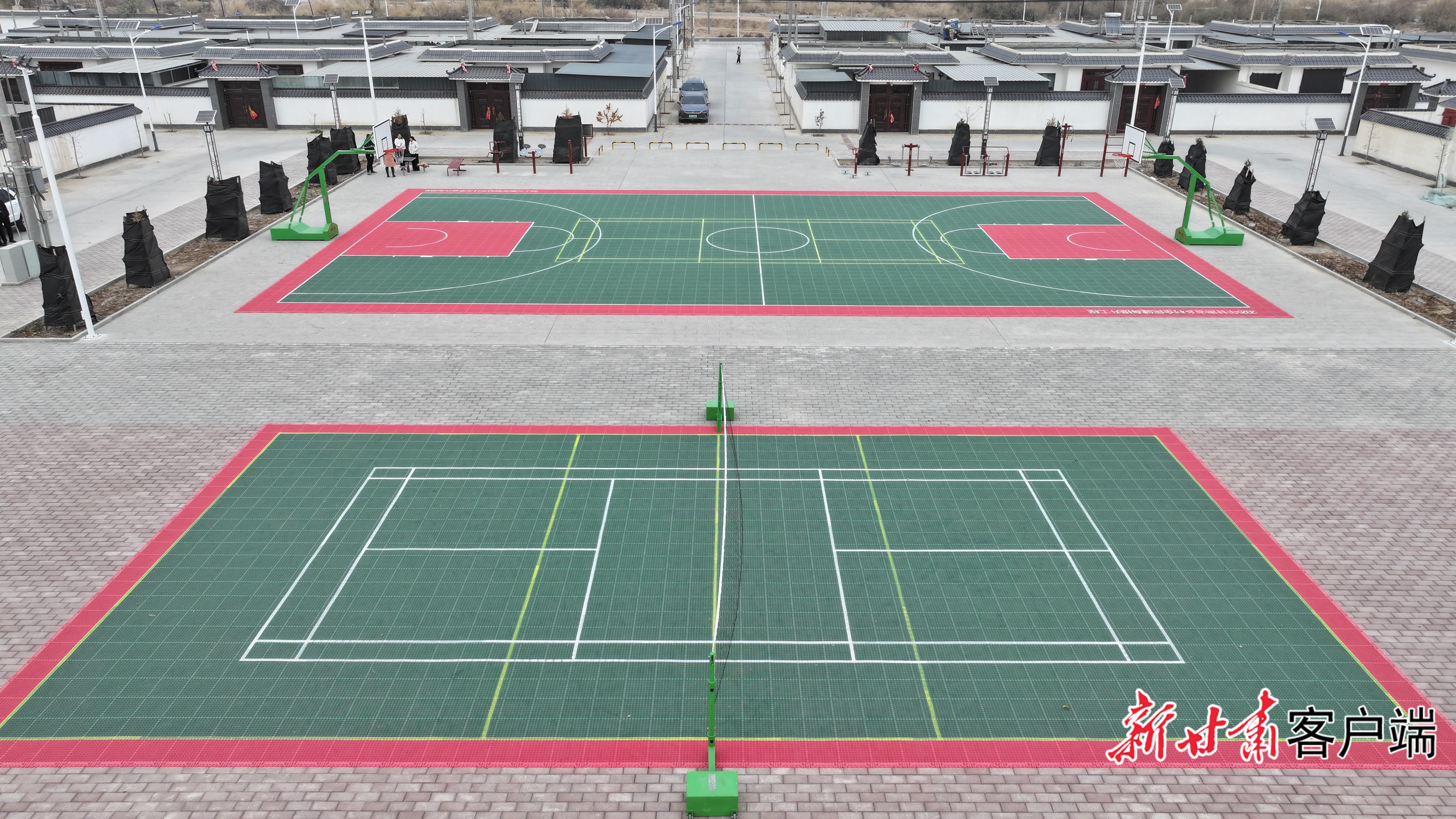 张掖市高台县合黎镇八坝村全民健身场地