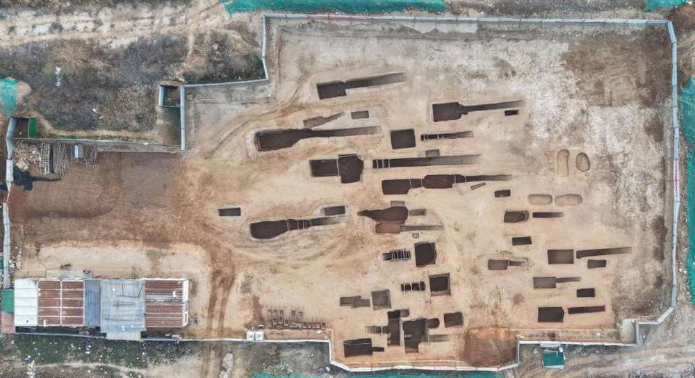 东区墓葬发掘全景