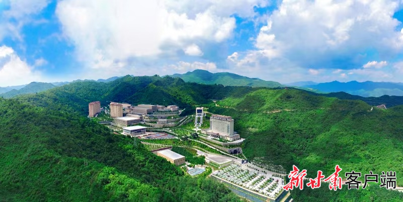 国家级绿色矿山甘肃金徽矿业有限责任公司徽县郭家沟铅锌矿全貌图　图片由省自然资源厅提供