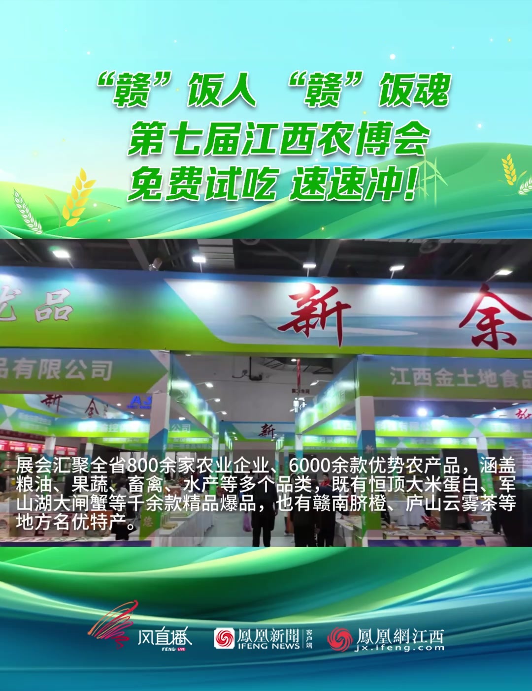 第七届江西农博会免费试吃 速速冲
