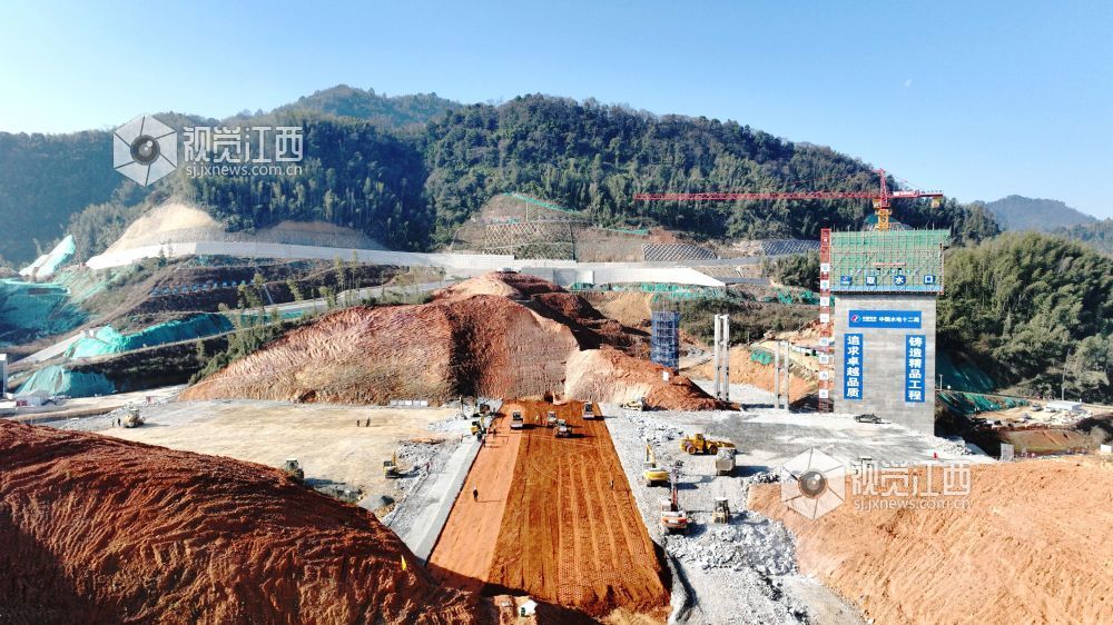 江西分宜:大岗山水利枢纽建设忙(图)