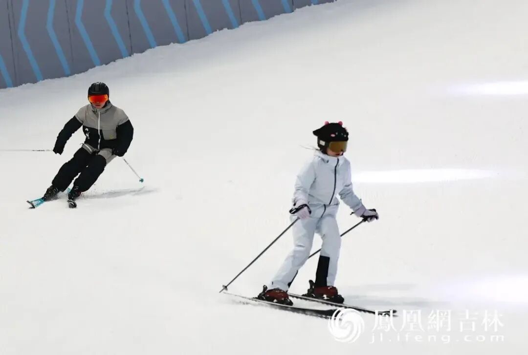 长春万达室内滑雪场。