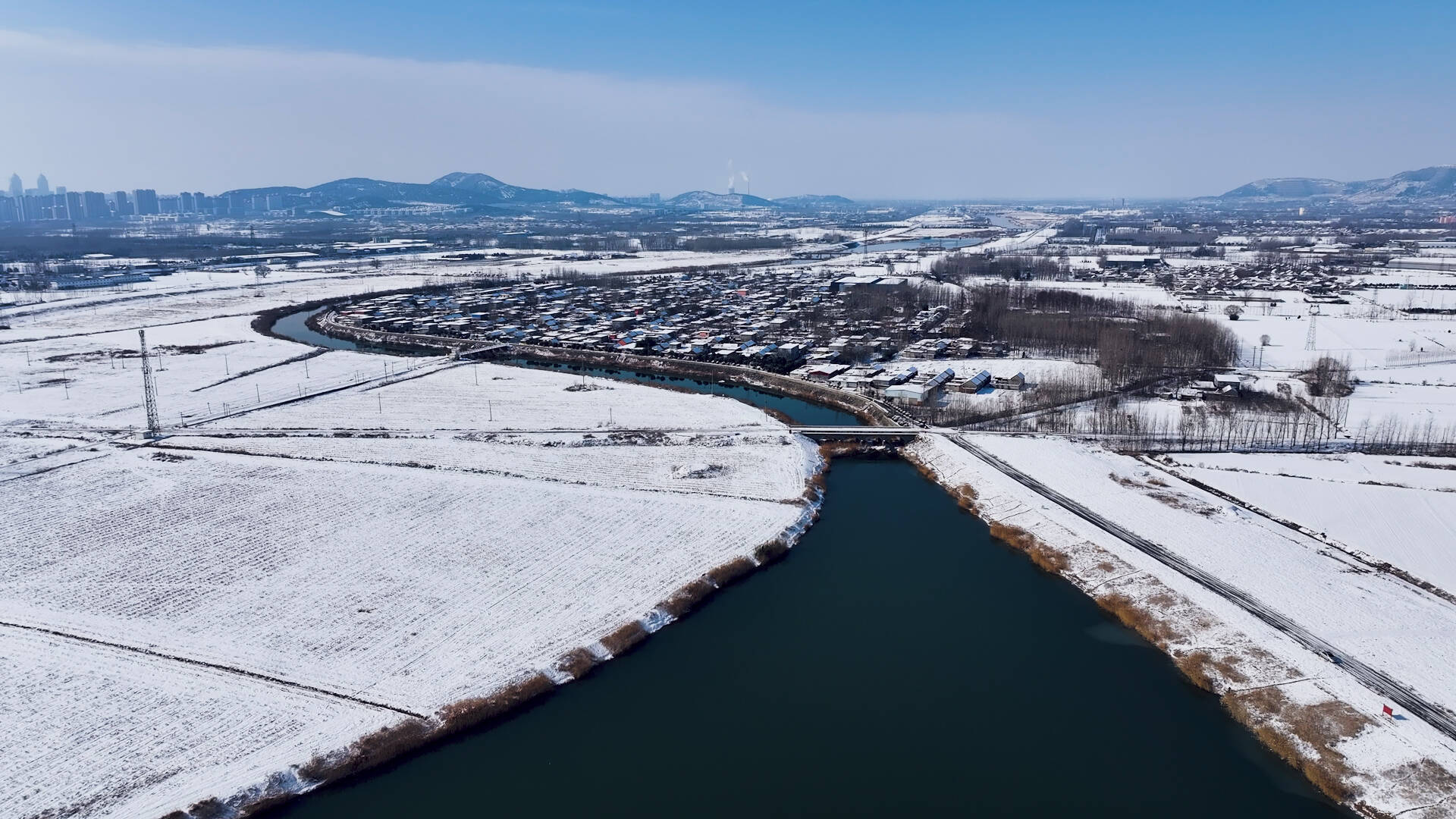 快来打卡！枣庄蟠龙河在雪后颜值爆表，美成“冰河世纪”