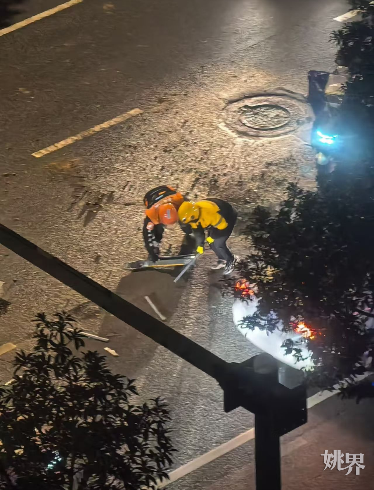 胡先生拍摄的现场照片