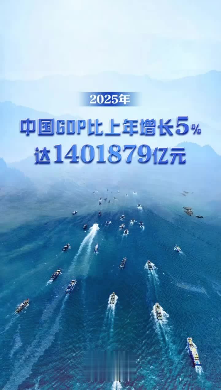 增长5%！2025年中国GDP跨越140万亿元关口