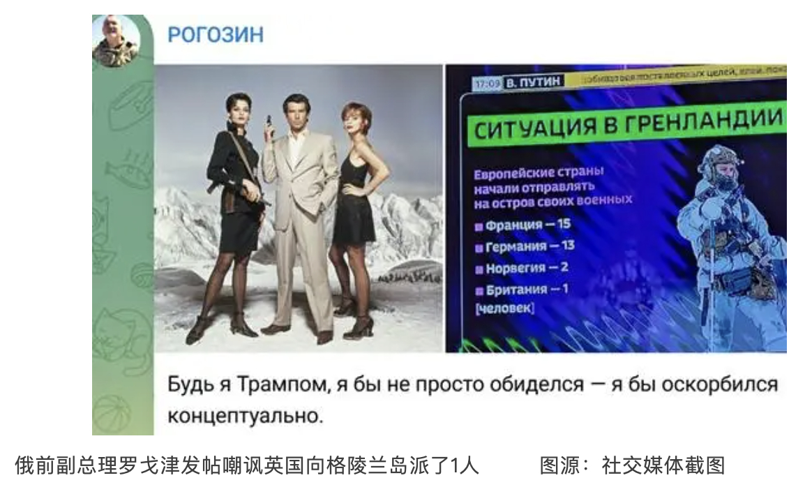 俄前副总理：难道英国向格陵兰岛派了“007”？