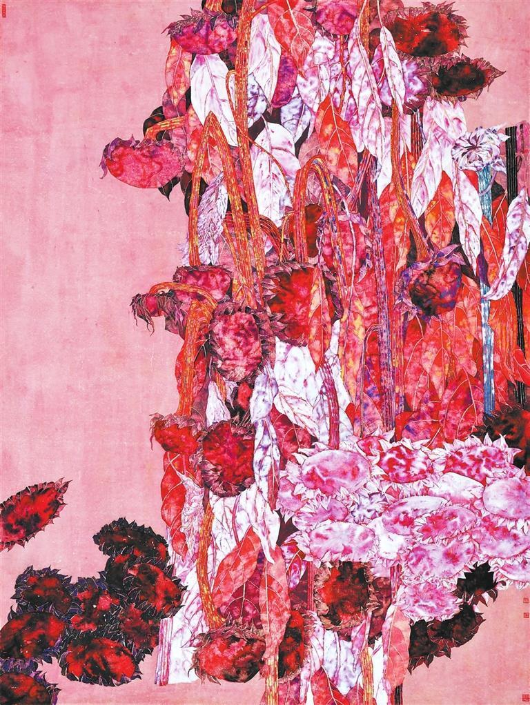 唯有葵花向日倾 (中国画) 陈梦希