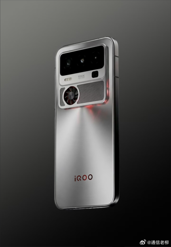 iQOO 16渲染图曝光！横向矩形影像模组+外置风扇