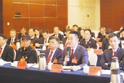 进贤县代表团人大代表审议政府工作报告