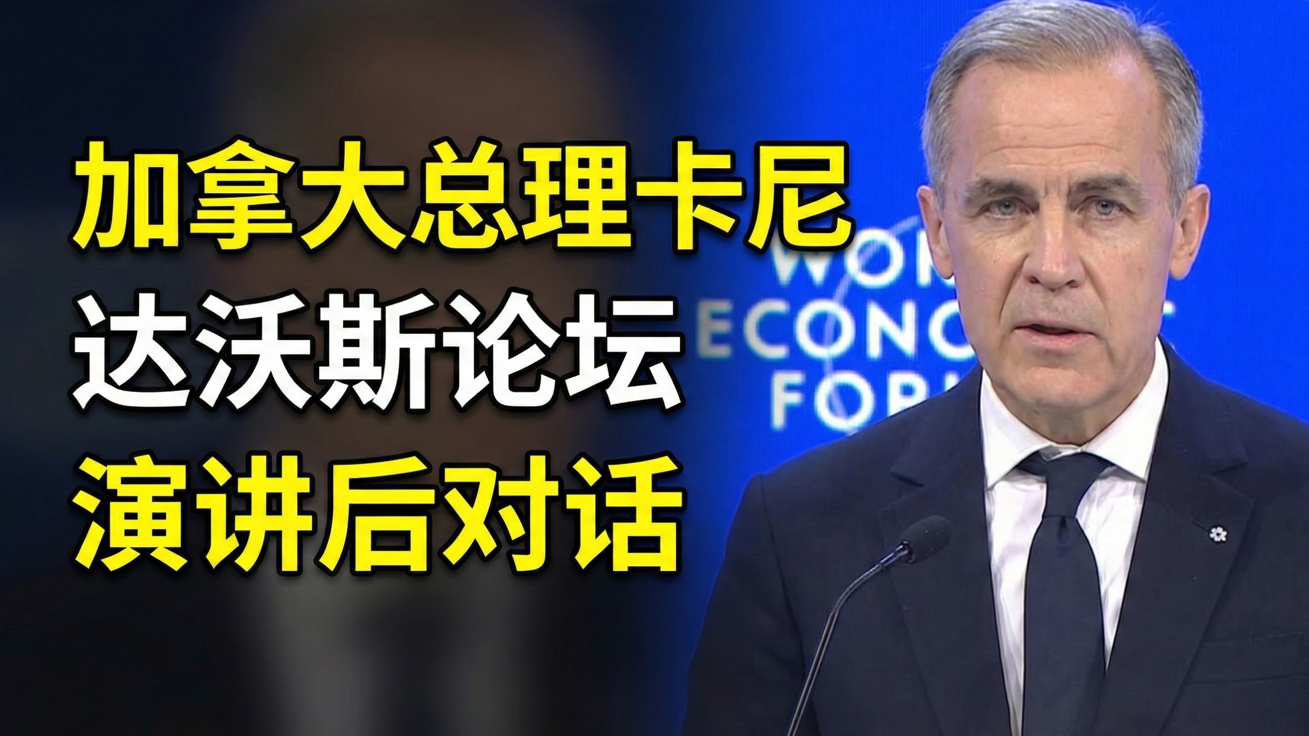 加拿大总理卡尼：达沃斯论坛演讲后对话