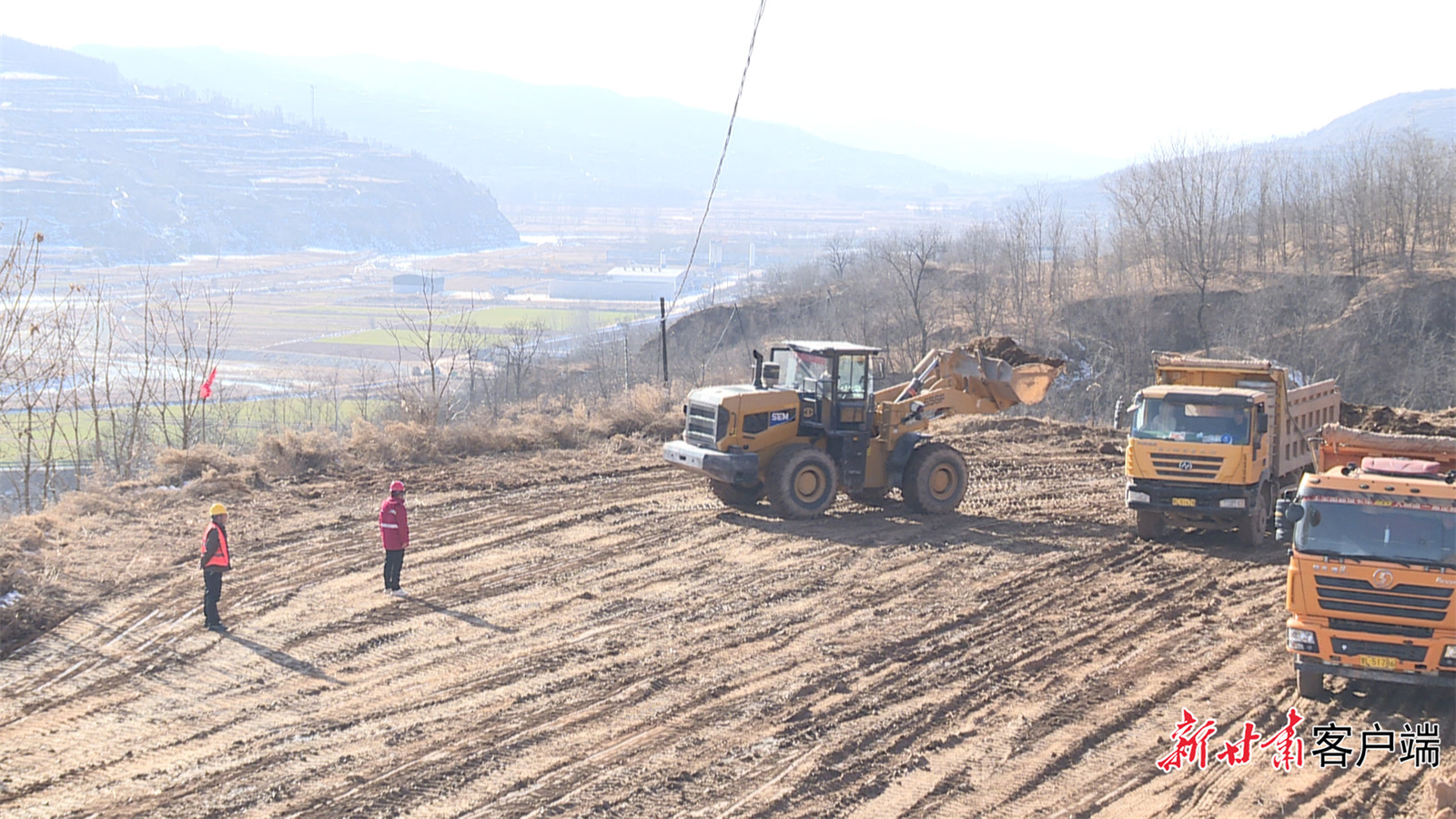 S28灵华高速项目正在进行建设作业