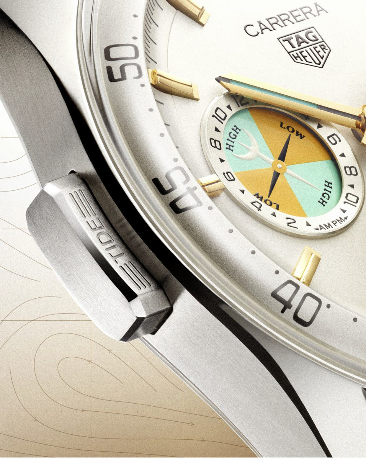 全新TAG HEUER泰格豪雅卡莱拉系列  Seafarer 计时码表 荣耀发布