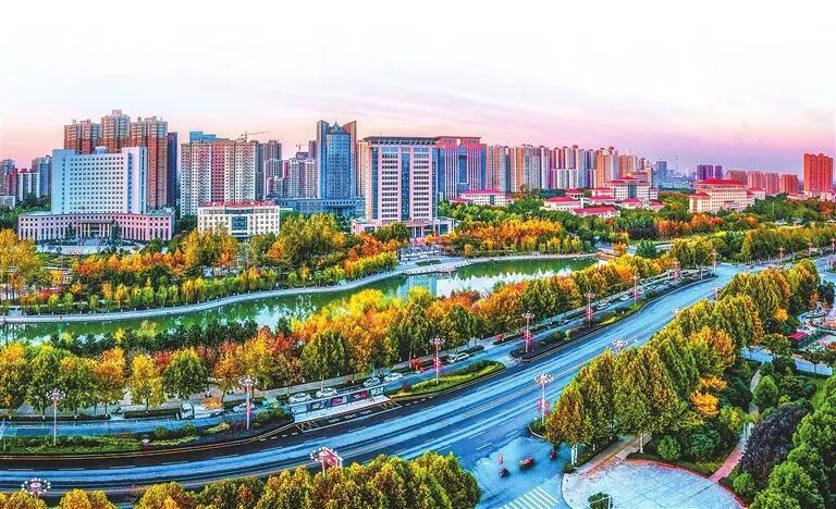 駐馬店市區(qū)一角。圖片由駐馬店市生態(tài)環(huán)境局提供