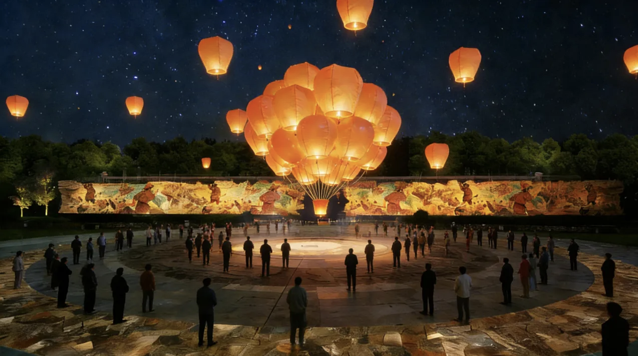 晴川灯会效果图