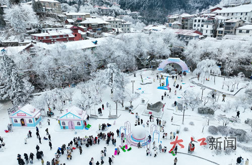 1月21日，雪后的江西庐山风景区。 信息日报全媒体记者王祺摄