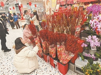 年宵花销售火爆