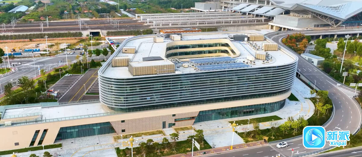 位于潍坊北站西侧的公交枢纽场站