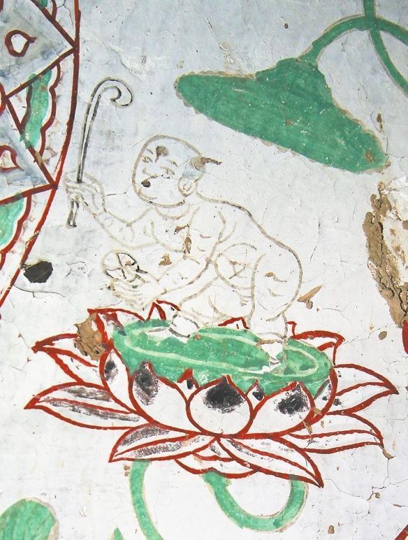 榆林窟第15窟壁画　击球童子